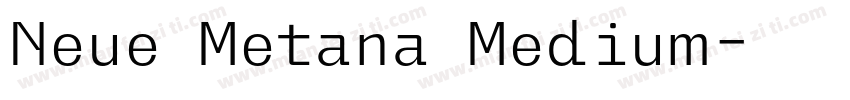 Neue Metana Medium字体转换